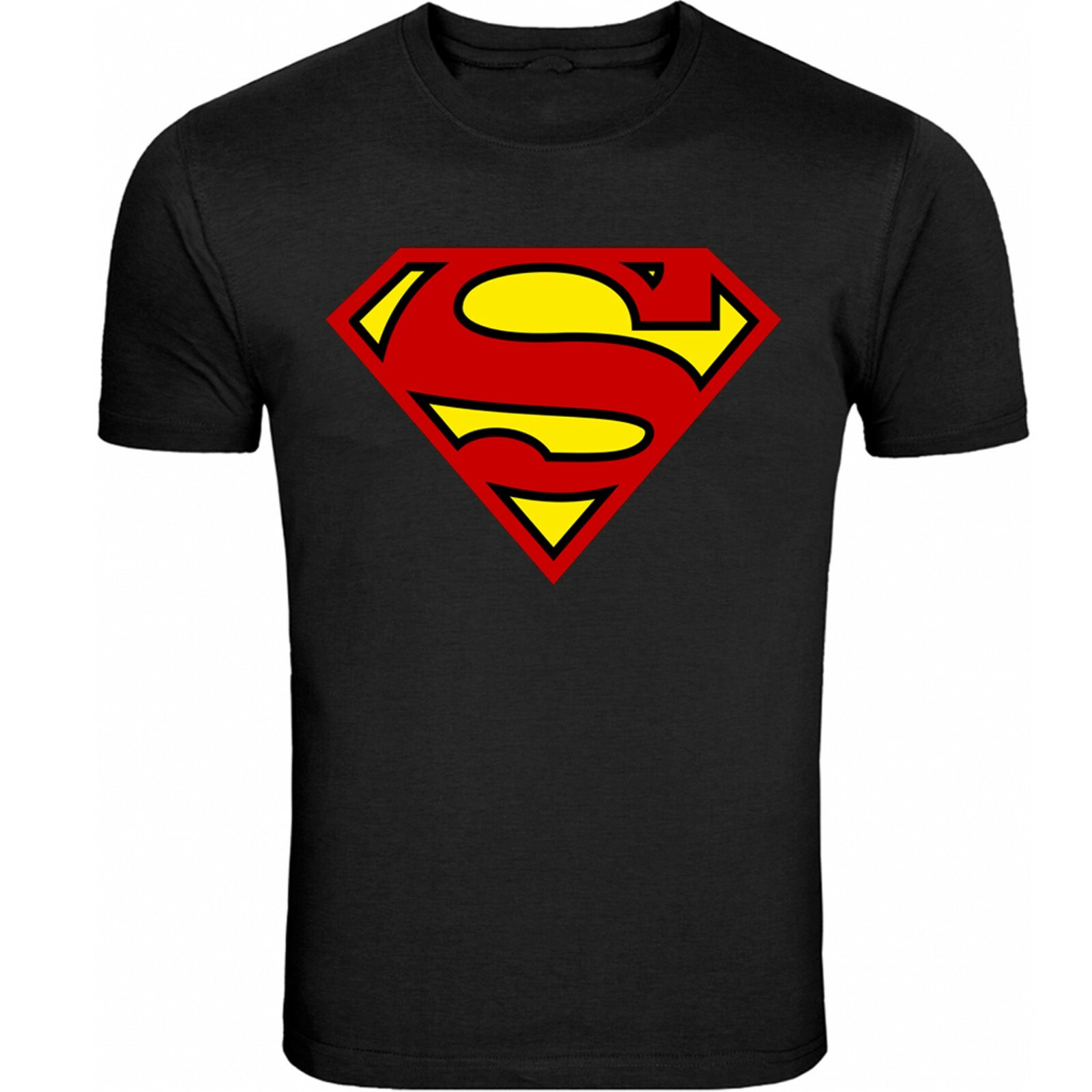 Superman Shirt Unisex T-shirt Tee Black S – 5XL T-Shirt Tee