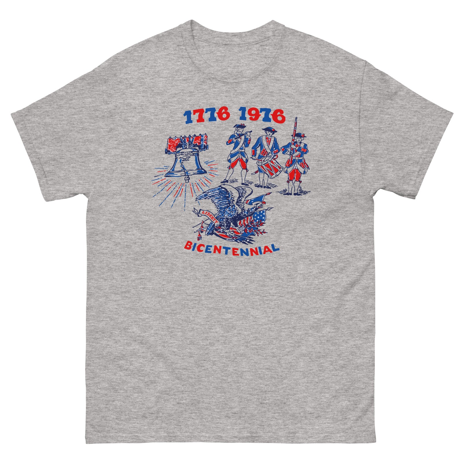 1976 BiCentennial America USA Spirit of 76 Graphic T Shirt classic tee