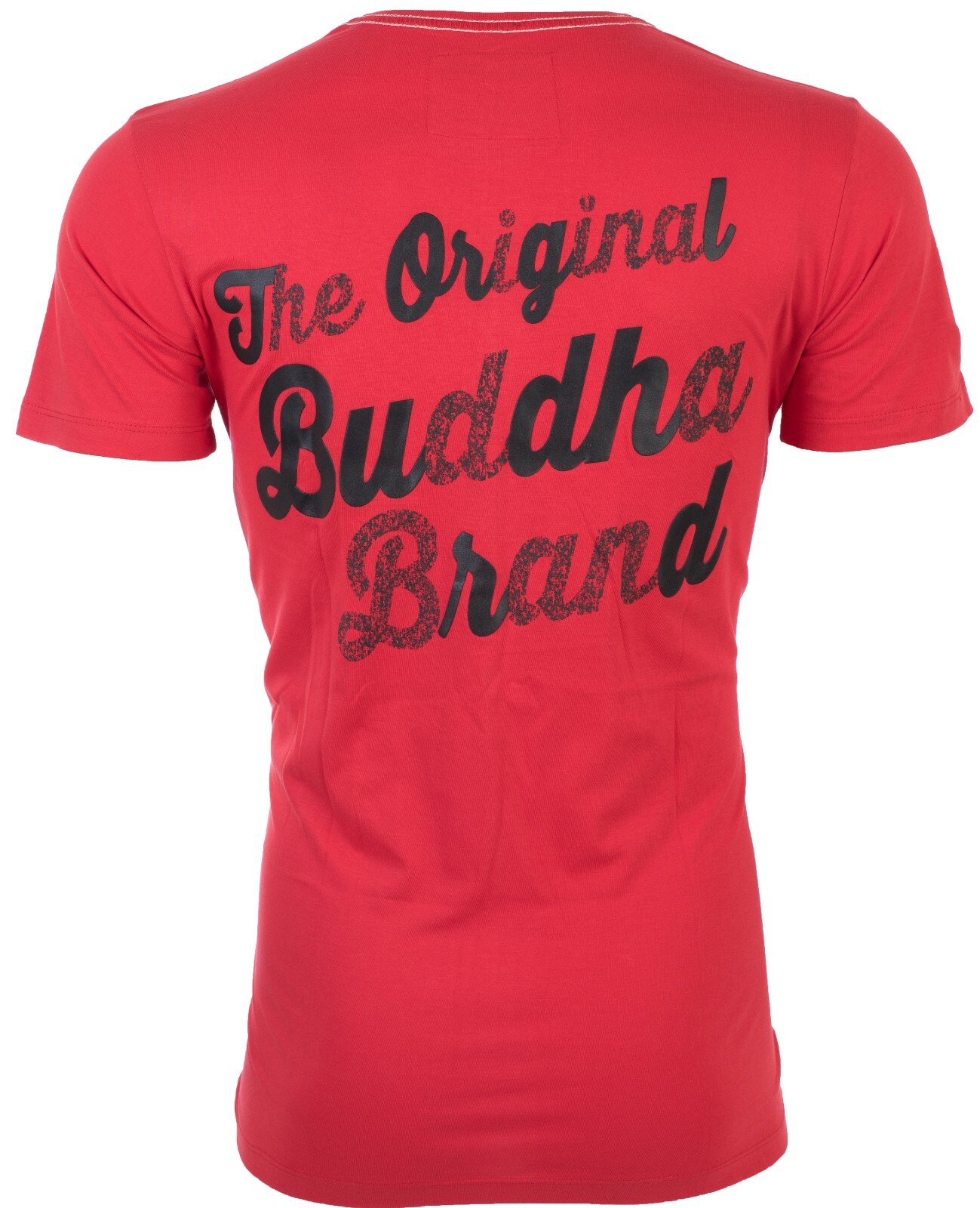 $89 TRUE RELIGION Red ORIGINAL BUDDHA FACE Short Sleeve Designer Graphic T-shirt