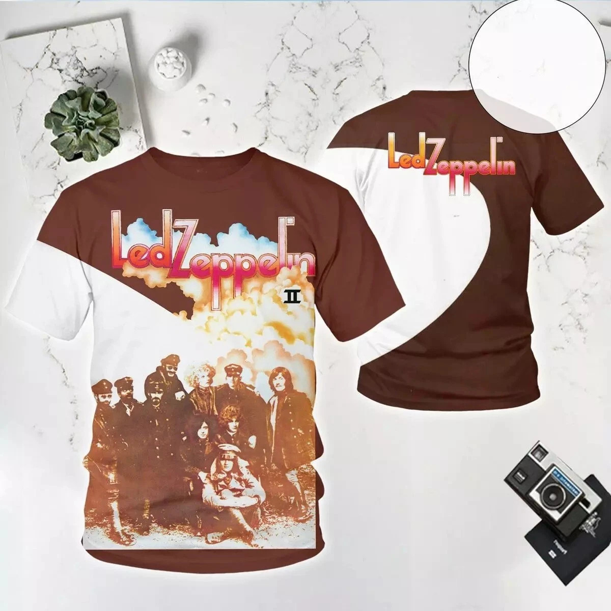 Merry christmas Led Zeppelin II Album 3D T-shirt Mens D1O70