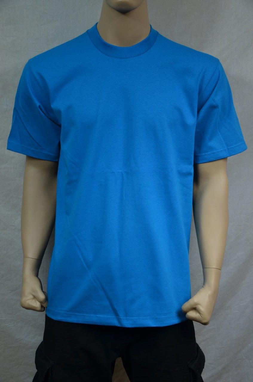 3 NEW PRO5 SUPER HEAVY WEIGHT T-SHIRT TURQUOISE TEE PLAIN BLANK COTTON S-7XL