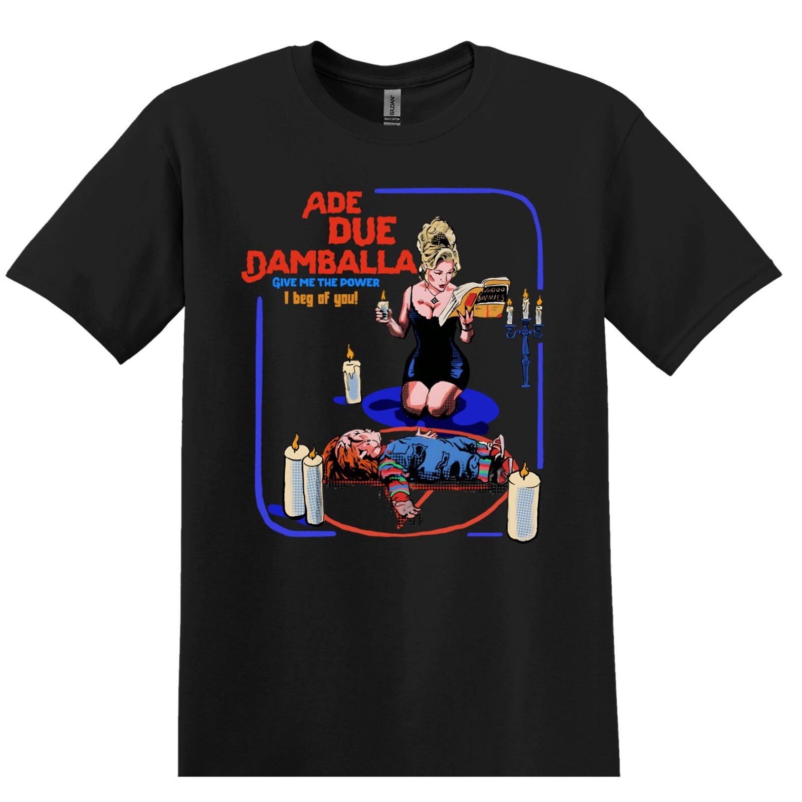 Bride of Chucky Ade Due Damballa Horror Movie T-Shirt Black S-3XL