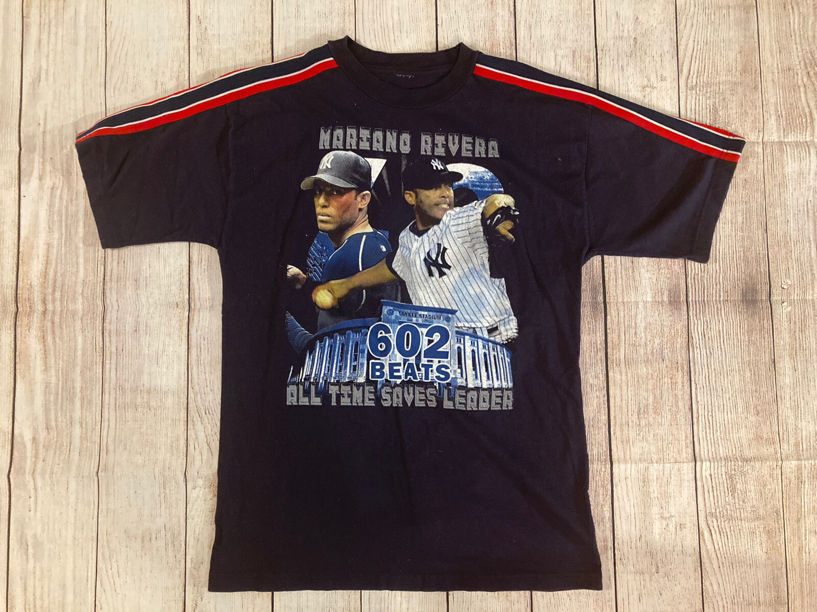 Vintage Mariano Rivera Yankees Bootleg Rap T-Shirt Sz M