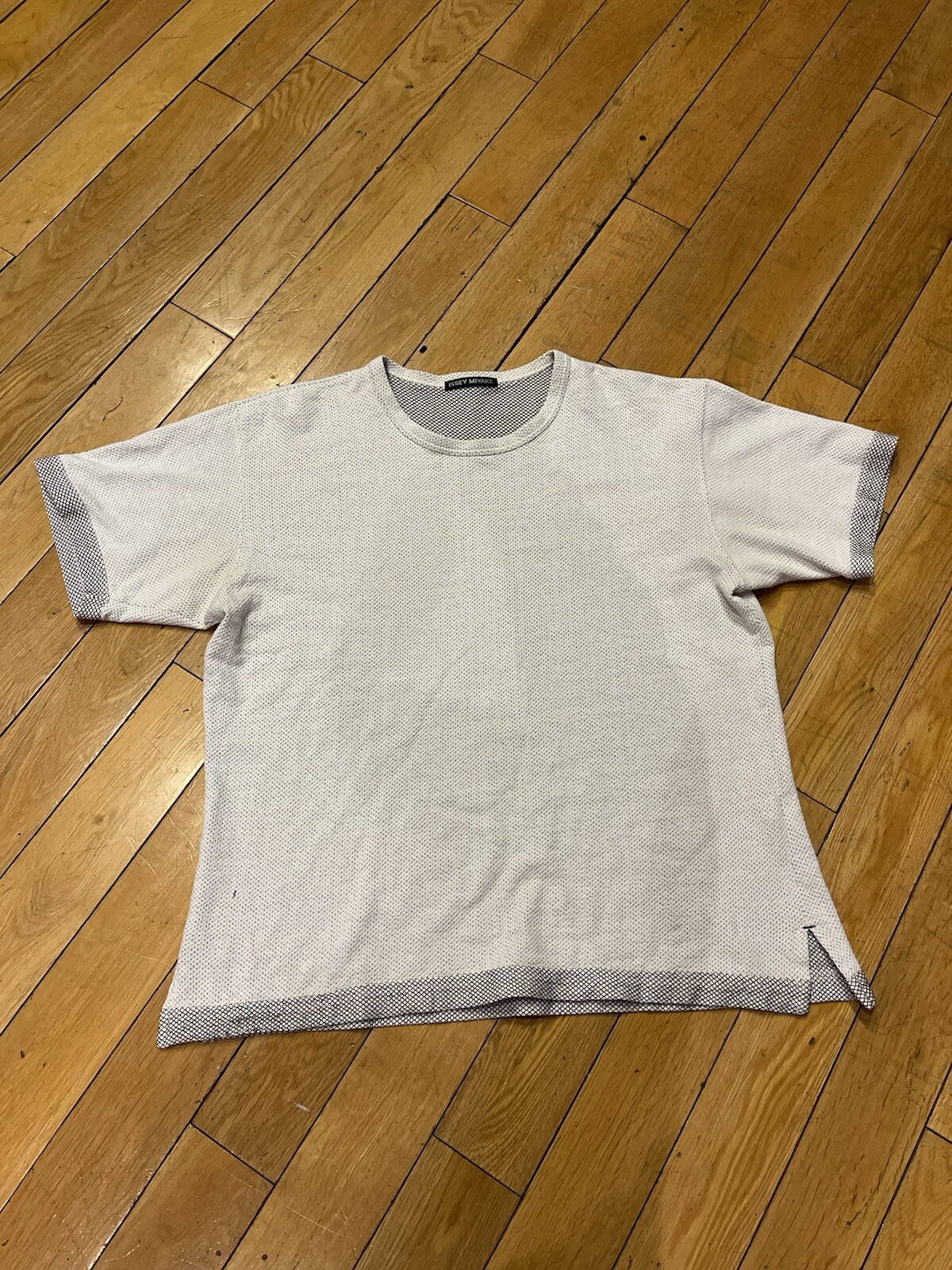Issey Miyake Men woven Tee Shirt Men Medium