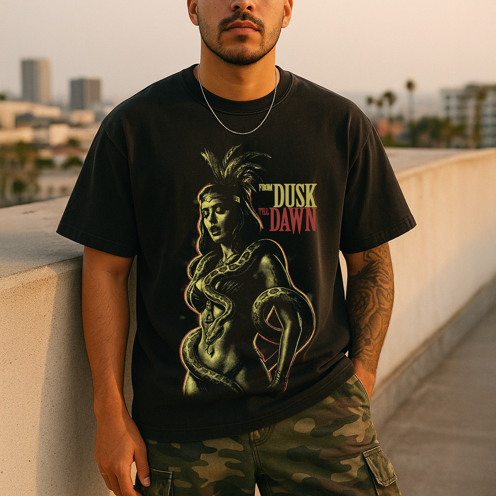 From Dusk Till Dawn TShirt Vampire Horror Movie Shirt Tarantino Rodriguez Cult