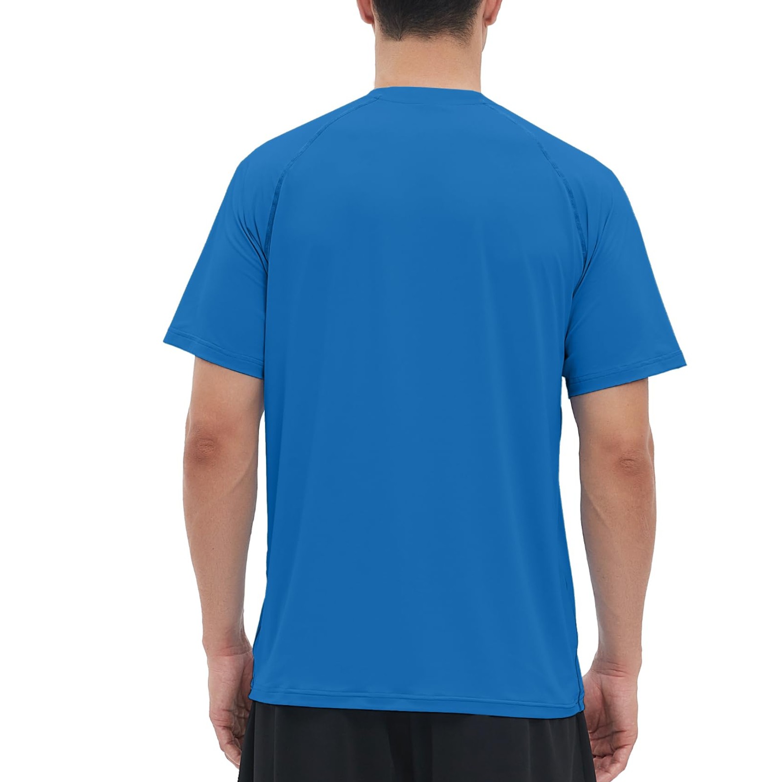 Men’s Rash Guard Swim Shirt Short Sleeve, Quick Dry UPF 50+ Sun Protection Fi…