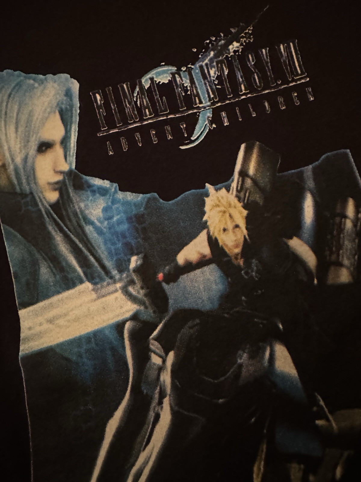 VTG Final Fantasy 7 Shirt Video Game Promo Cloud Sephiroth Advent Children RARE