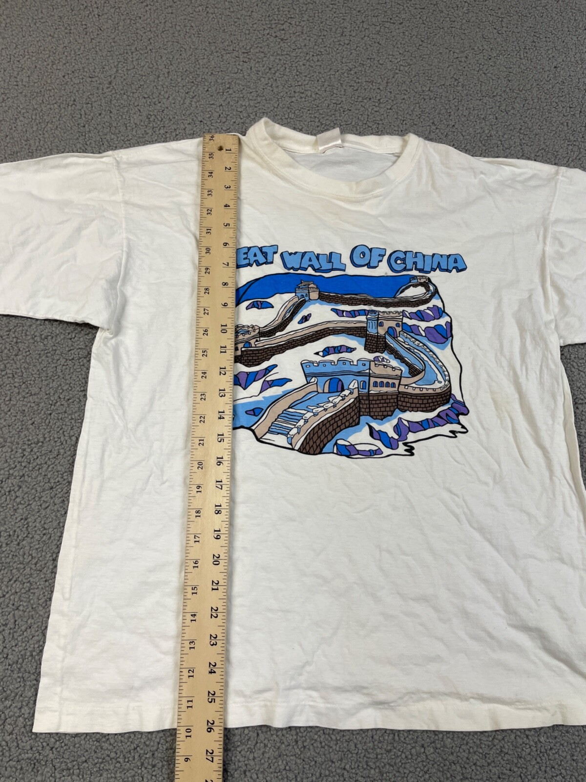 Vintage Great Wall of China Tee Tourist Souvenir Size XL 90s