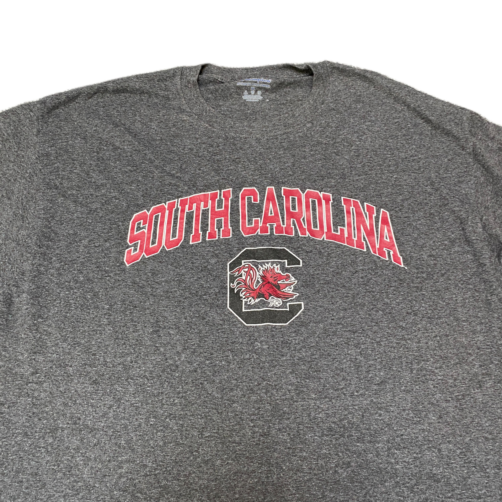 South Carolina Gamecocks T-Shirt Mens M Grey Champion NCAA Football Sports Tee