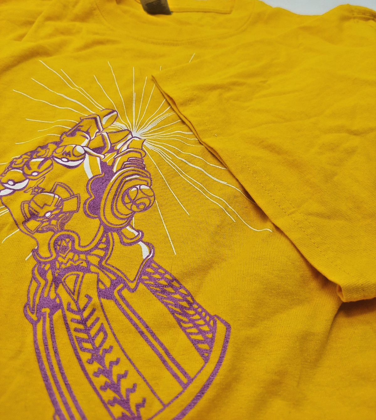 Marvel Thanos Infinity Gauntlet Snap T-shirt 2XL Mens Yellow