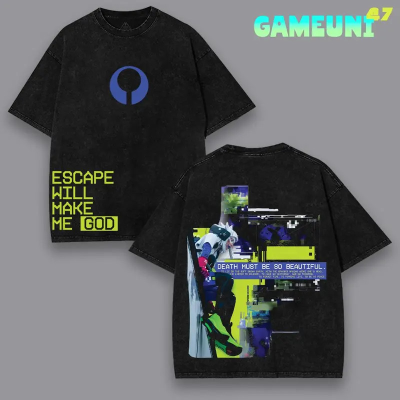 Bungie Marathon Shooter Game Double-side Graphic Tee Streetwear T-Shirt