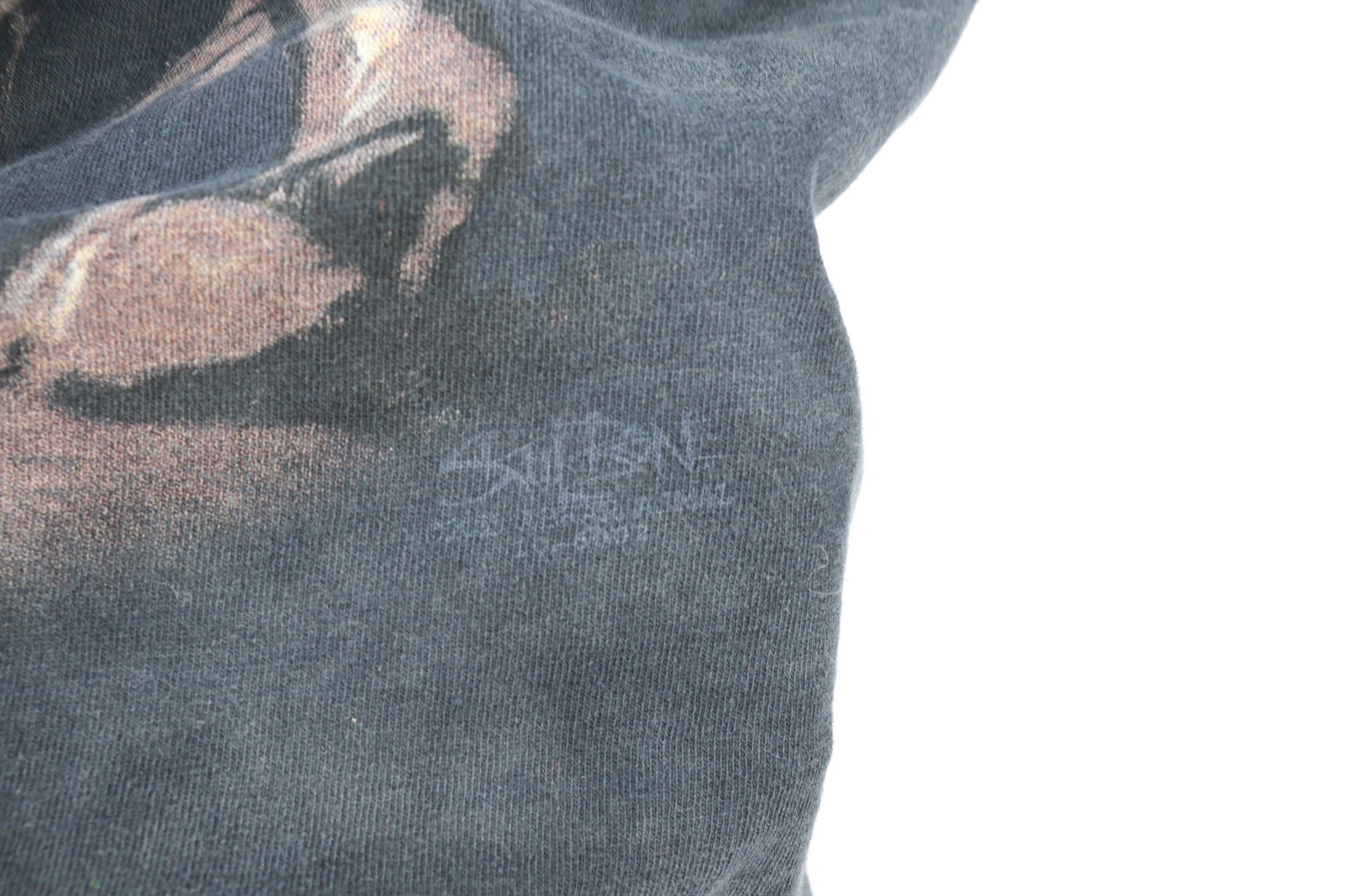 Vtg Skulbone T-Shirt Mens XL Black Horse Mounted Skull Reaper Rock Metal Biker