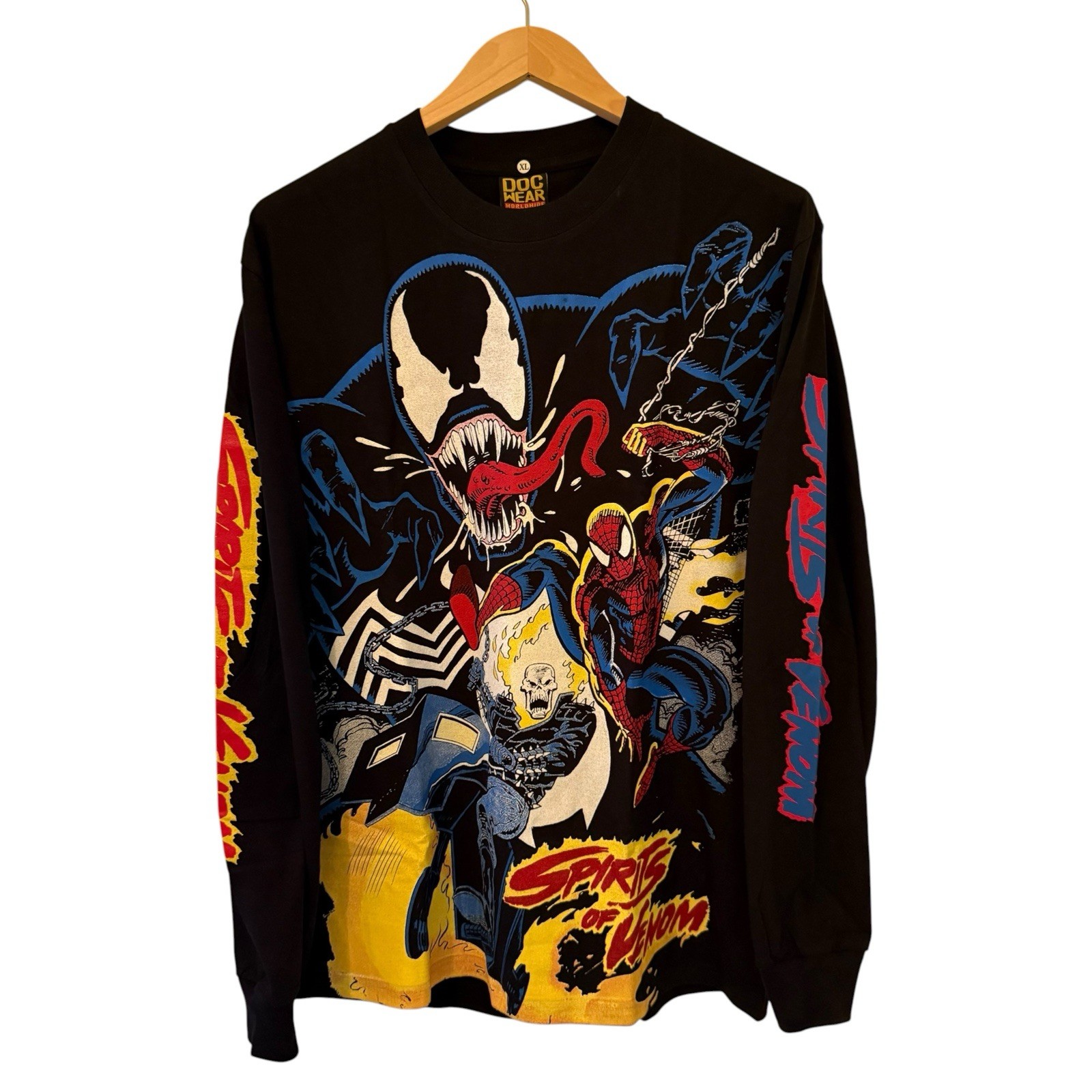 The Spirits Of Venom Modern AOP Spider-Man Shirt All Over Print Long Sleeve XL