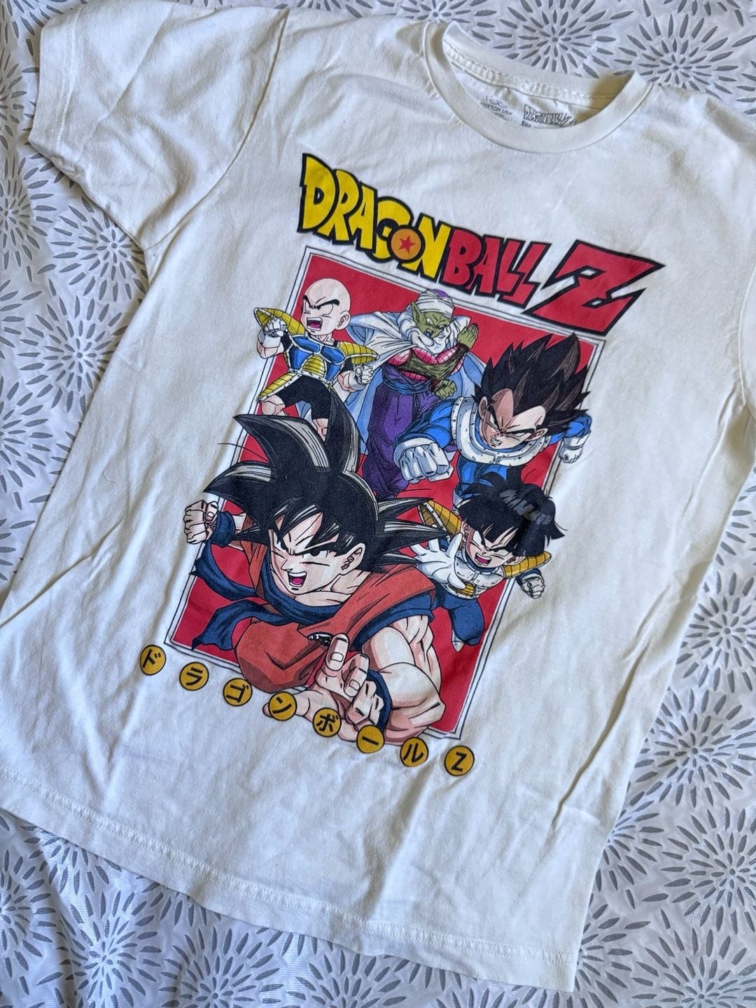 Dragon Ball Z Kids M Graphic Character T-Shirt White