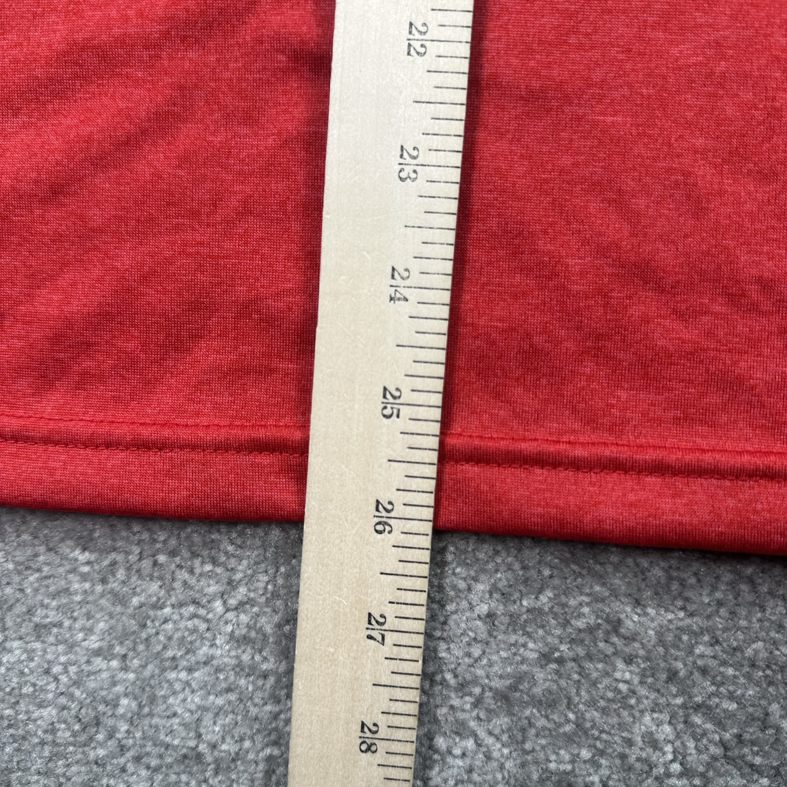 Sport Tek Adult T Shirt Size Small Red Short sleeves Crew Neck