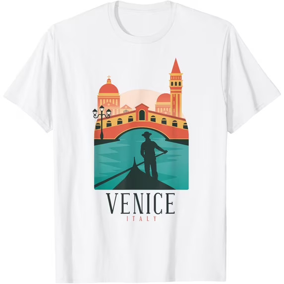 Venice Rialto Bridge Italy White T-shirt