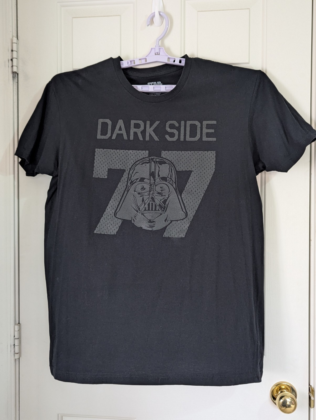 Star Wars Darth Vader Dark Side 77 T-shirt Mens XL Black Graphic S/S Cotton