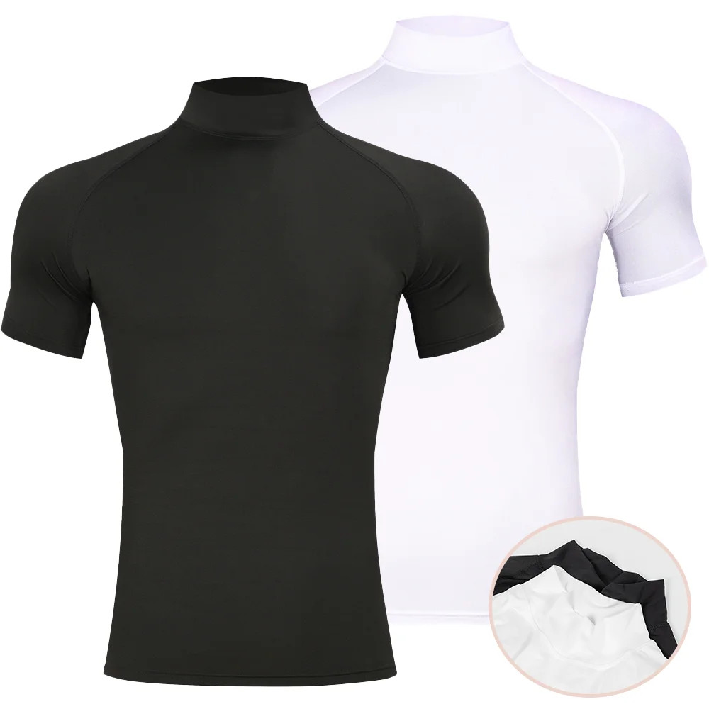 Compression T-Shirt Men’s Short Sleeve Gym Fitness Running Quick Dry Workout Top