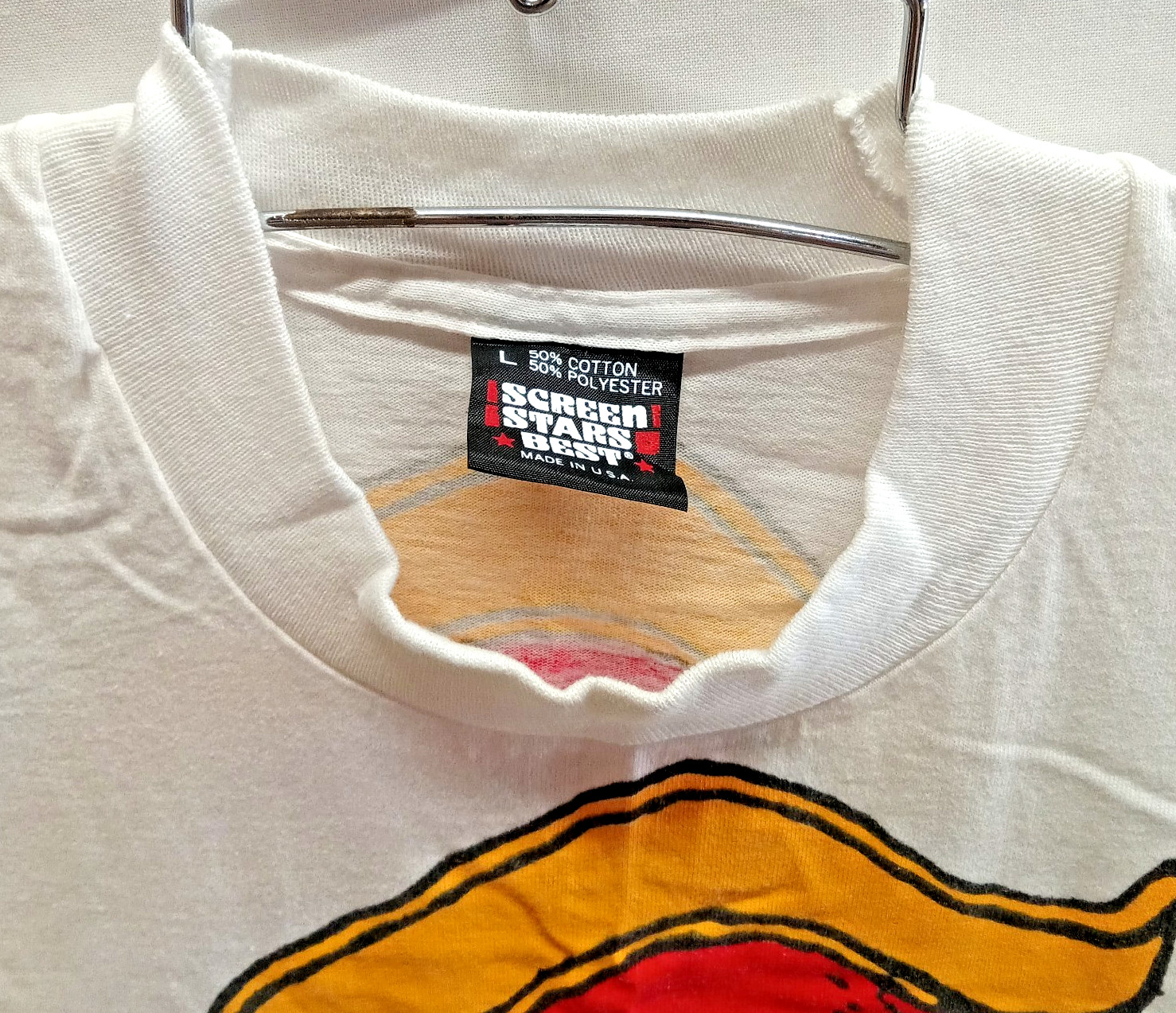 RARE L SINGLE STITCH DOUBLE SIDED PRINT CAPTAIN MORGAN USA T-SHIRT UN-WORN PROM