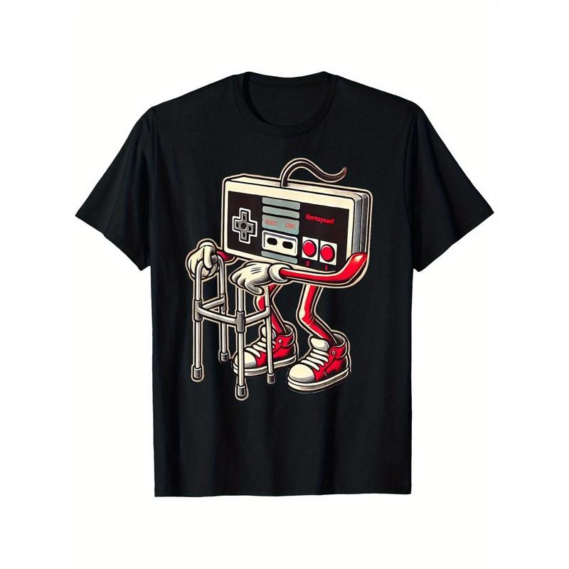 100% Cotton Men’S And Boys Retro Gaming Pattern T-Shirt