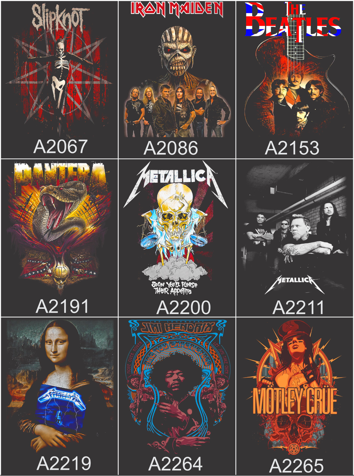 Lot of 3 Mens Rock Band Graphic T-Shirts Music Tee Bundle Concert Tour Shirts