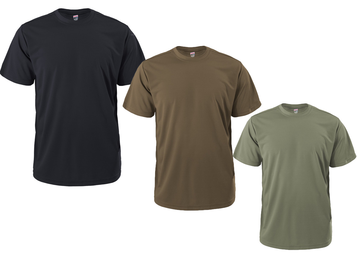 Soffe Military Dri-Release Moisture Wicking Performance Single T-Shirt 995A New