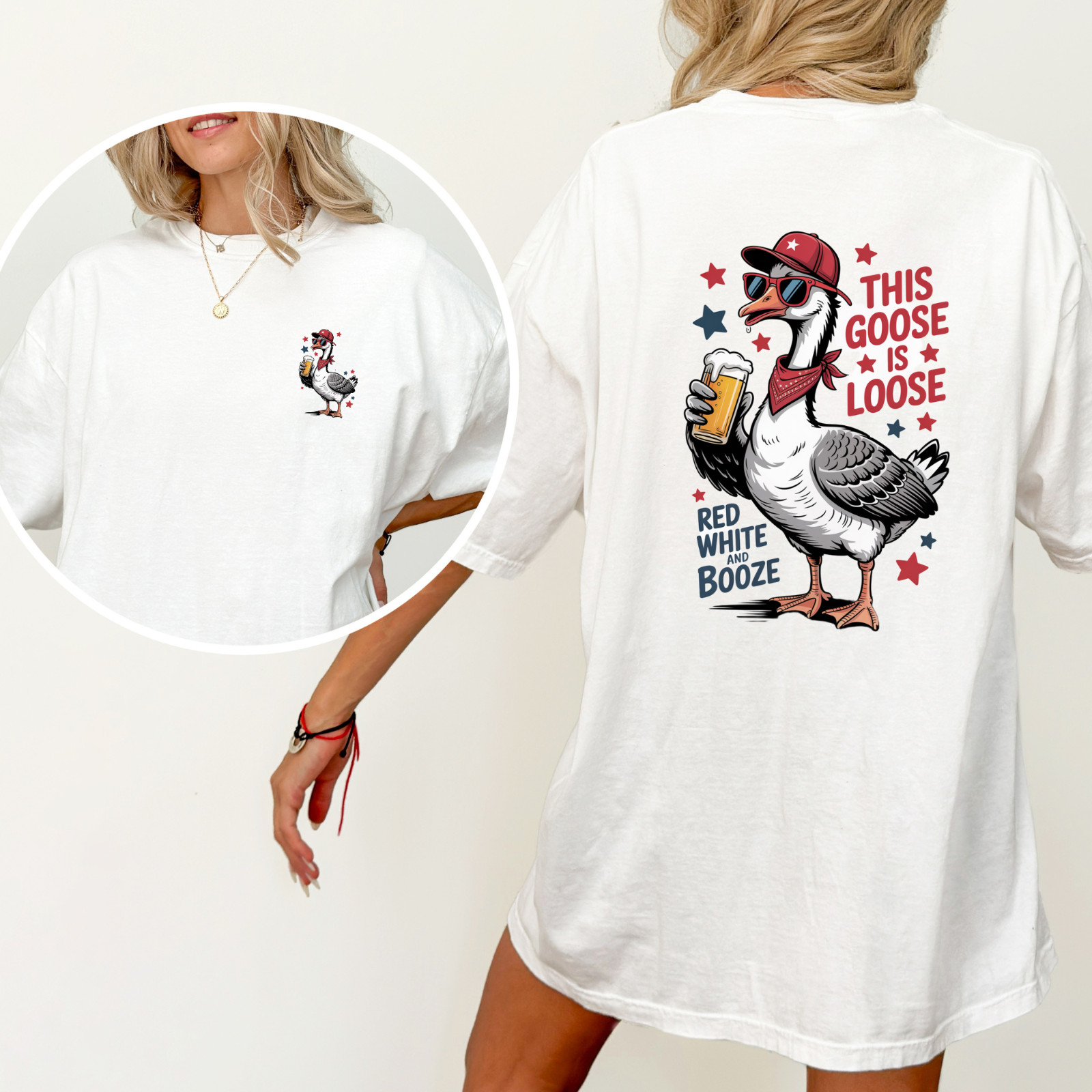 Comfort Colors C1717- Short Sleeve Graphic T-Shirt- White- Size L