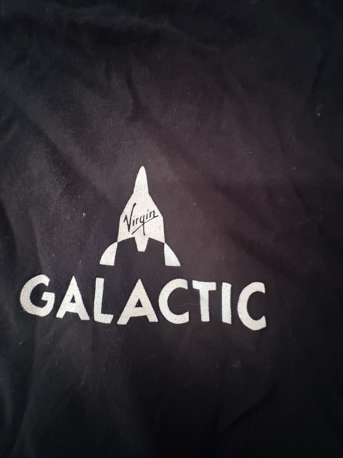 — Virgin Galactic | Dna Of Flight | Size Large | Black Tshirt —