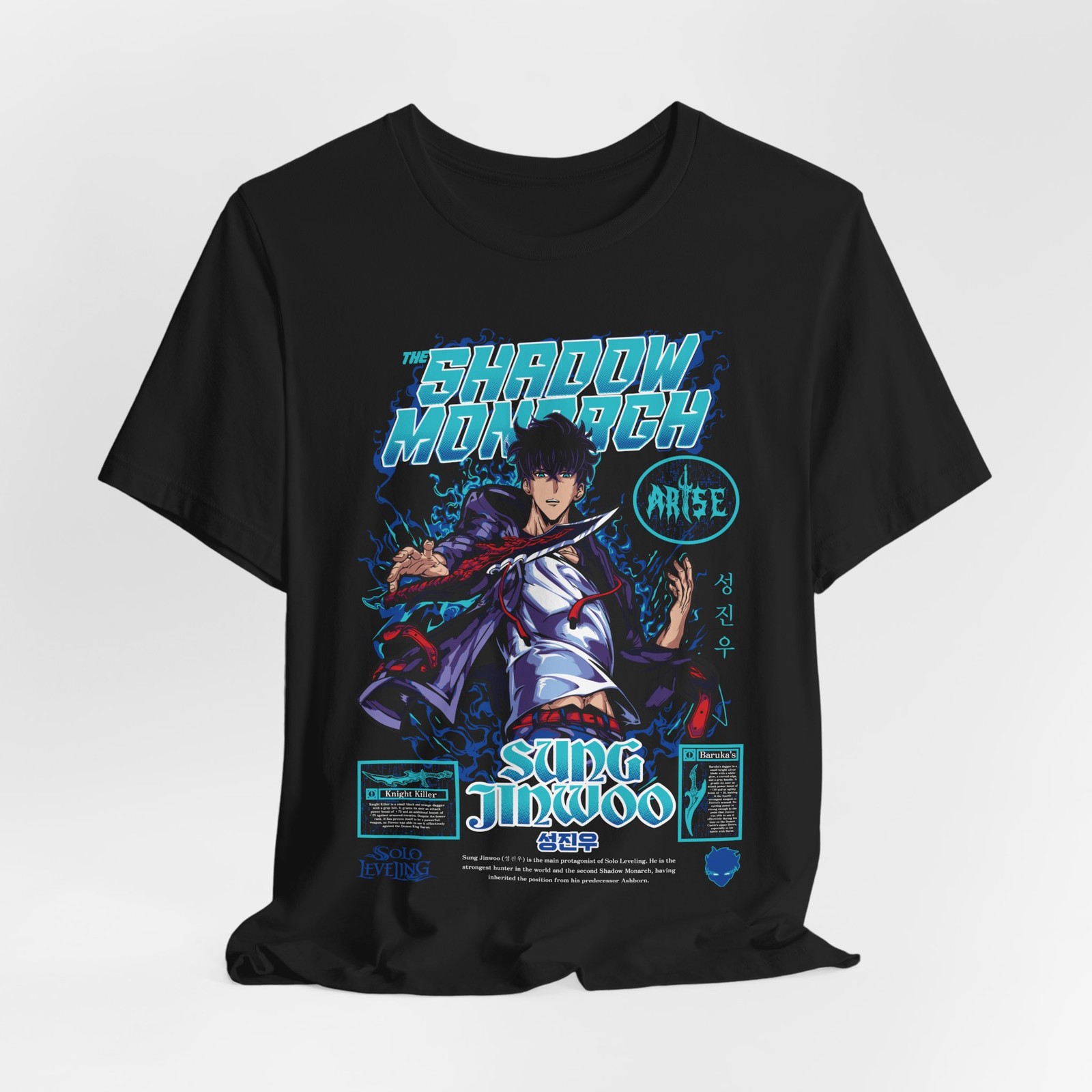 Solo Leveling Custom Graphic Anime Tee