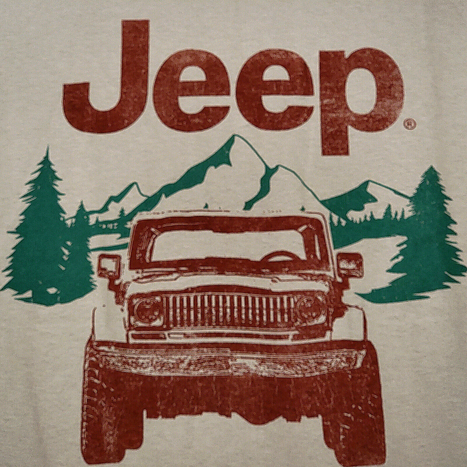 JEEP SPIRIT SHIRT ADULT MENS BEIGE XL EXTRA LARGE 1941 VINTAGE CHEROKEE 4X4 NWT