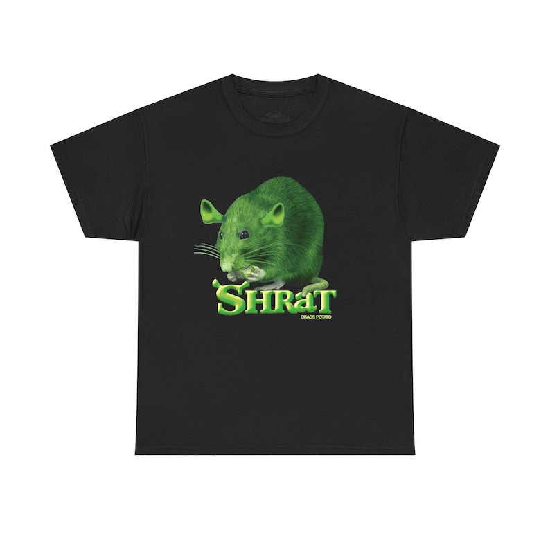 Shirat Rat Meme Shirt Funny Rodent Graphic Tee Viral Internet Humor