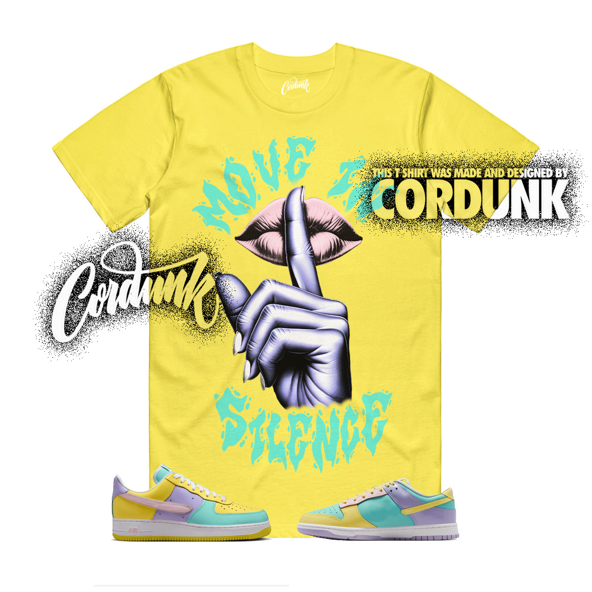 Dunk Easter Air Force 1 Emerald Rise Yellow Pink Foam Low T Shirt Match MOVE