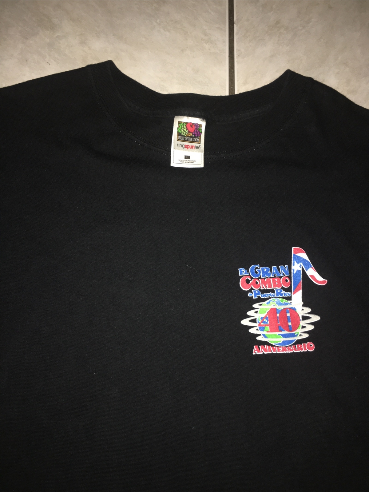 El Gran Combo de Puerto Rico 40 Aniversario Mens t shirt sz Large on a FOTL Tag