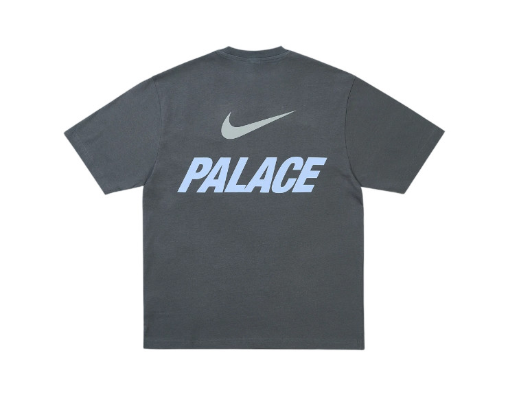 Nike Palace x Font Swoosh T Shirt Men Charcoal 26SS