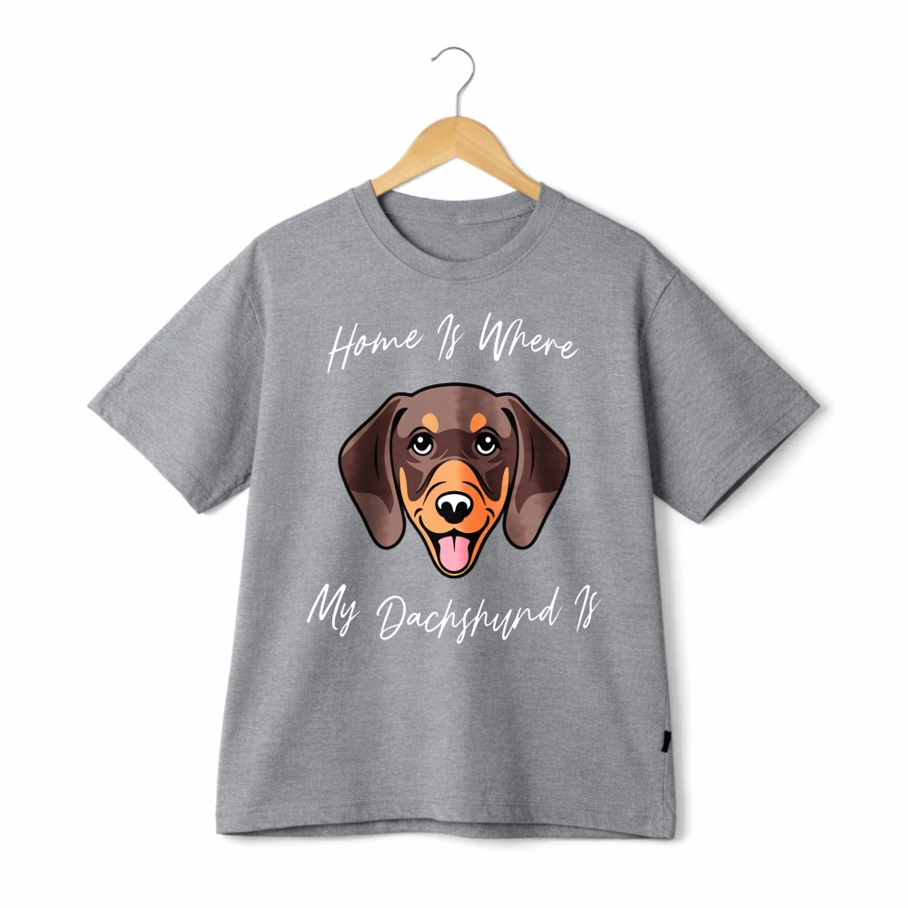 Cute Dachshund Fans Graphic T-Shirt Soft Cotton Casual Dog Lover Daily Wear