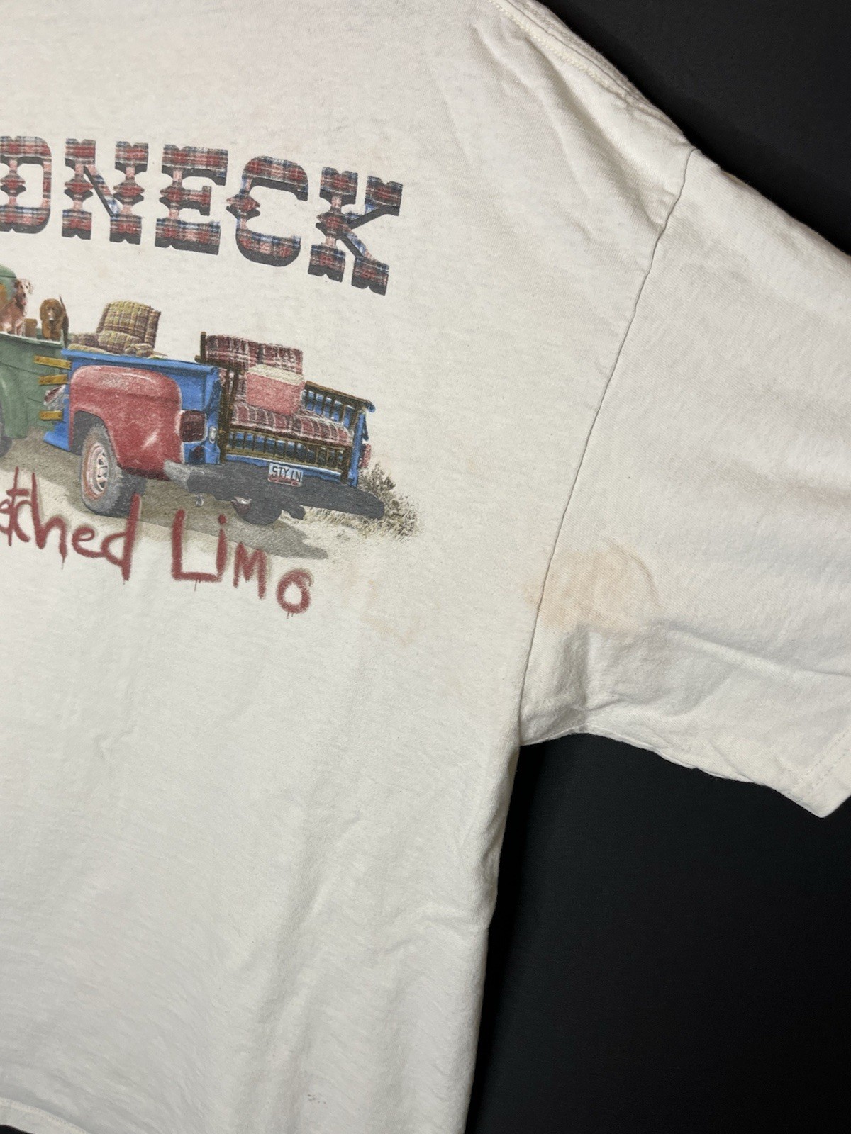 Vintage Redneck Stretch Limo Pick Up T Shirt Country Farm 90s Y2K Sz XL
