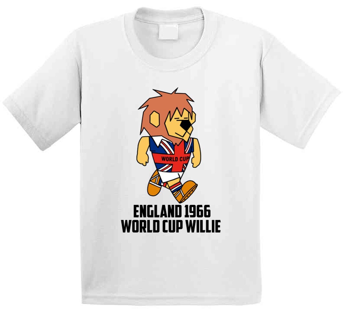 World Cup Willie 1966 England World Cup Soccer Mascot Fan T Shirt