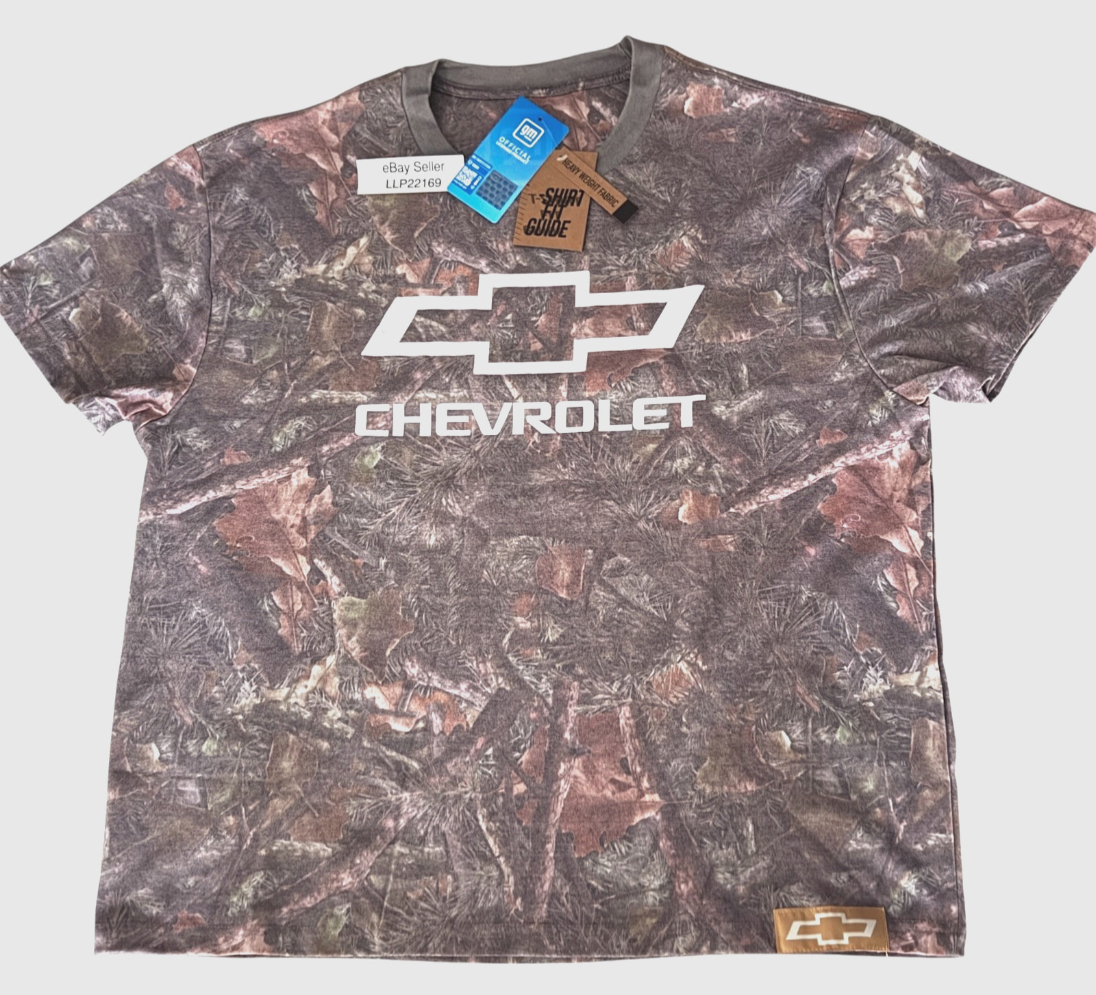 Official Licensed CHEVROLET Camouflage Camo Crew T-Shirt (Men’s S M L XL) New
