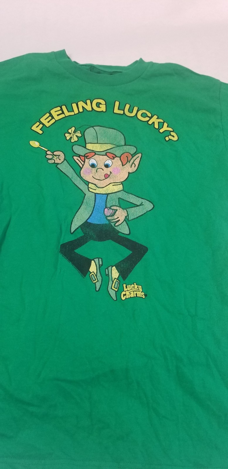 Lucky Leprechaun Green T-Shirt Size M Men’s Saint Patrick’s day