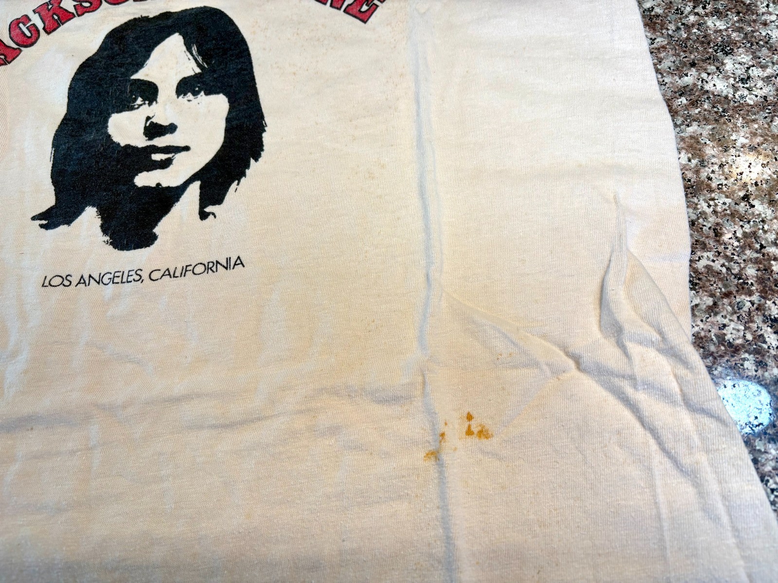 Vintage 1970’s Jackson Browne Non-Nuclear Future Benefit Concert T-Shirt, Large