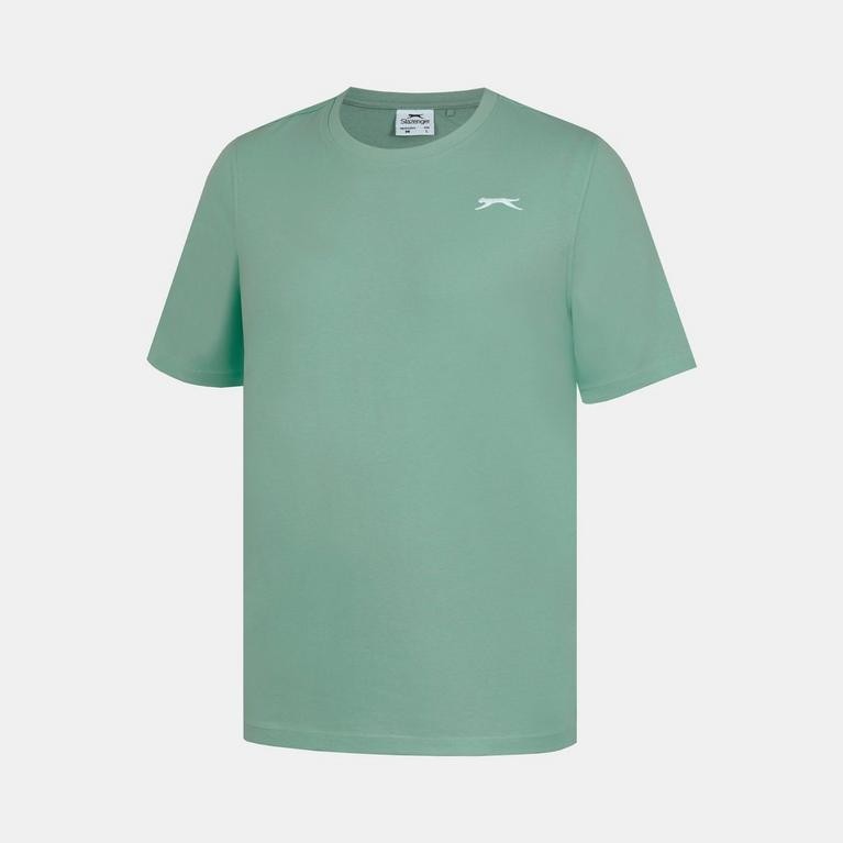 Mens Slazenger 100% Cotton Plain Crew Neck T Shirt XS S M L XL XXL 3XL 4XL BNWT