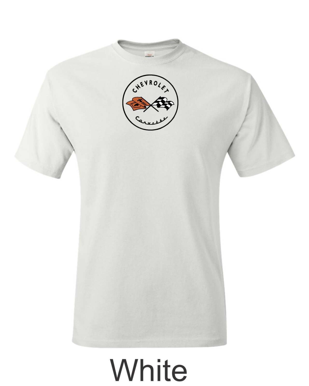 Color C1 Corvette emblem Printed on Men’s Shirt. FREE SHIPPING !!!