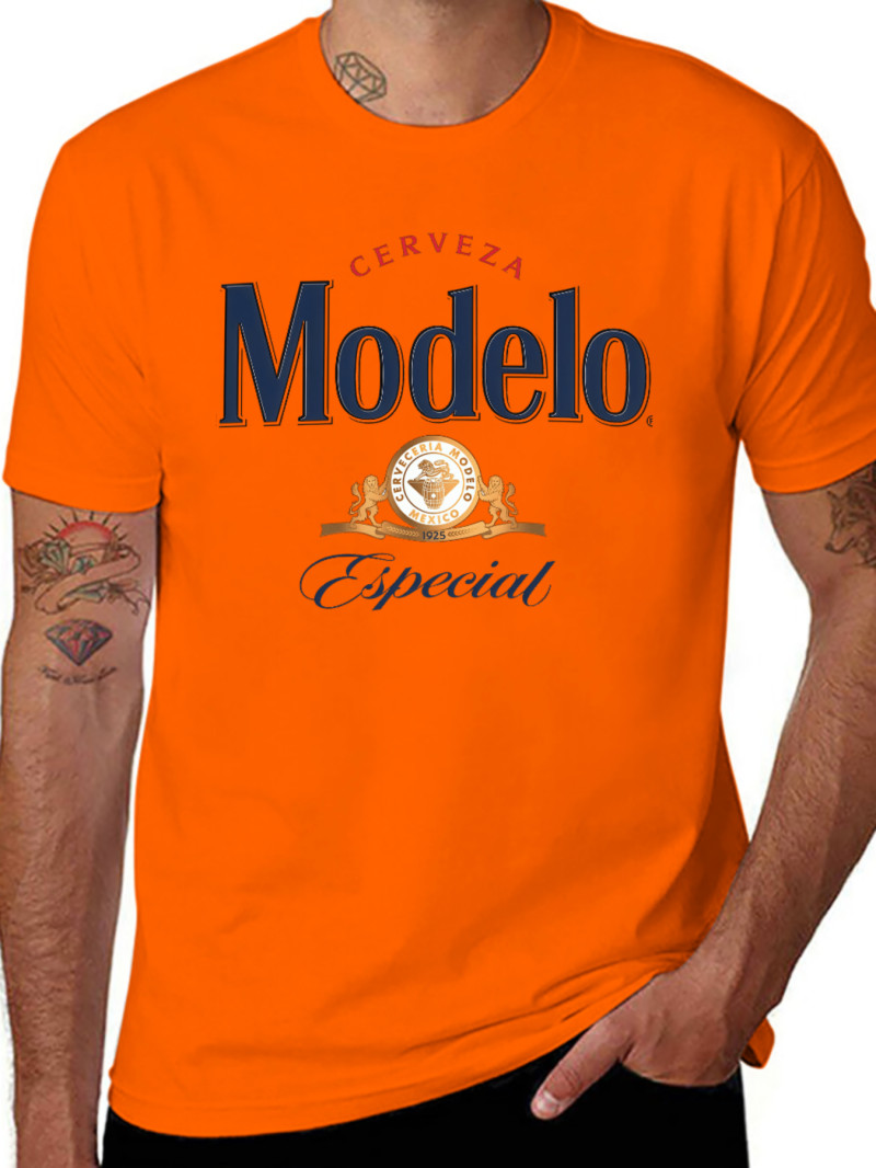 100% Cotton Modelo Men’S Premium Cotton T-Shirt – Casual Crew Neck Short Sleeve,