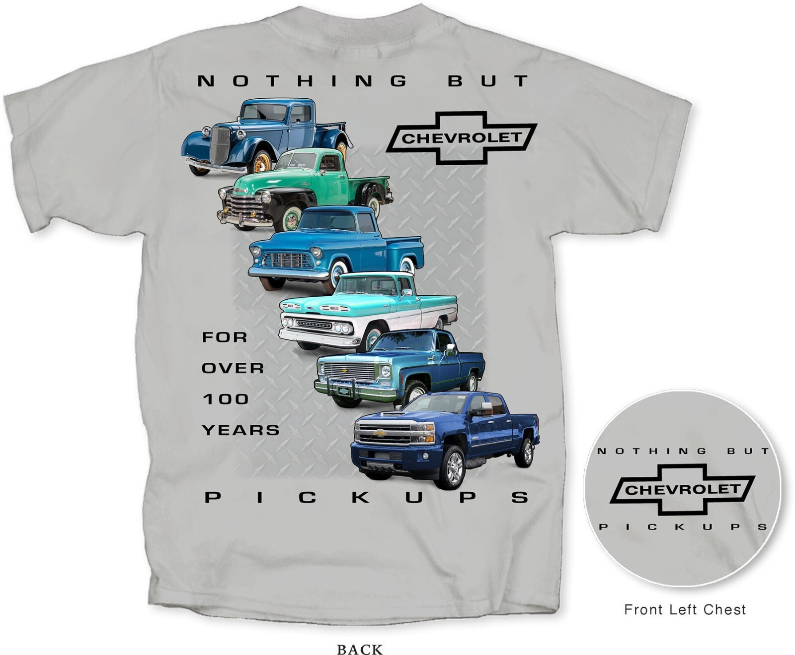 Joe Blow T’s Chevy Nothing But Pickups Men’s T-Shirt Trucks Silverado C/K Apache