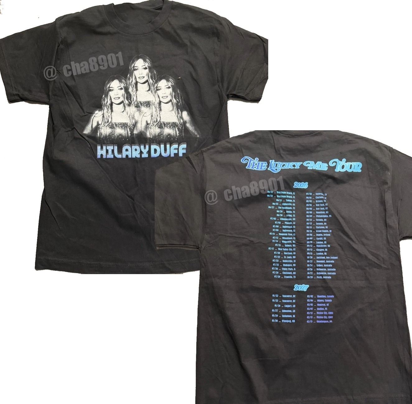 2026 Hilary Duff The Lucky Me Tour Shirt MSG New York Concert Reprint