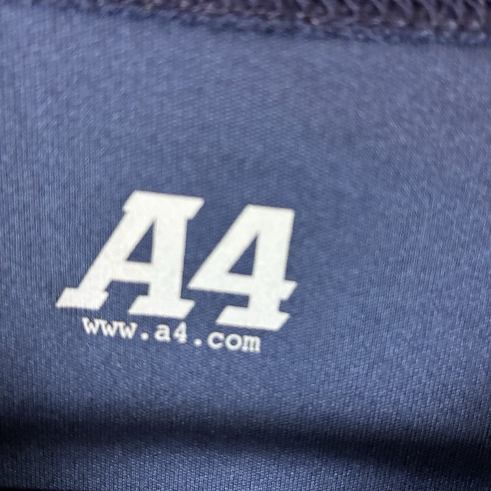 The Citadel Navy Blue Tee A4 Brand Lightweight Stretch Polyester Size Large