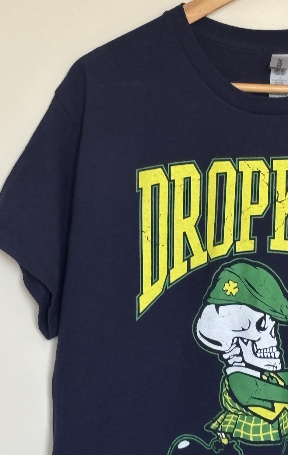 Dropkick Murphys Tshirt Mens Large Short Sleeve Navy Blue Boston Celtic Punk USA