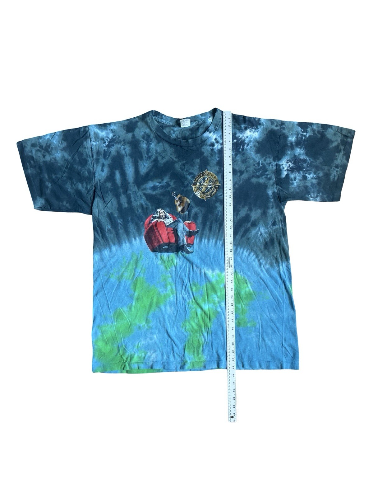 Vintage 90s Arlo Guthrie All Over The World Tour Single Stitch T-Shirt Size XXL