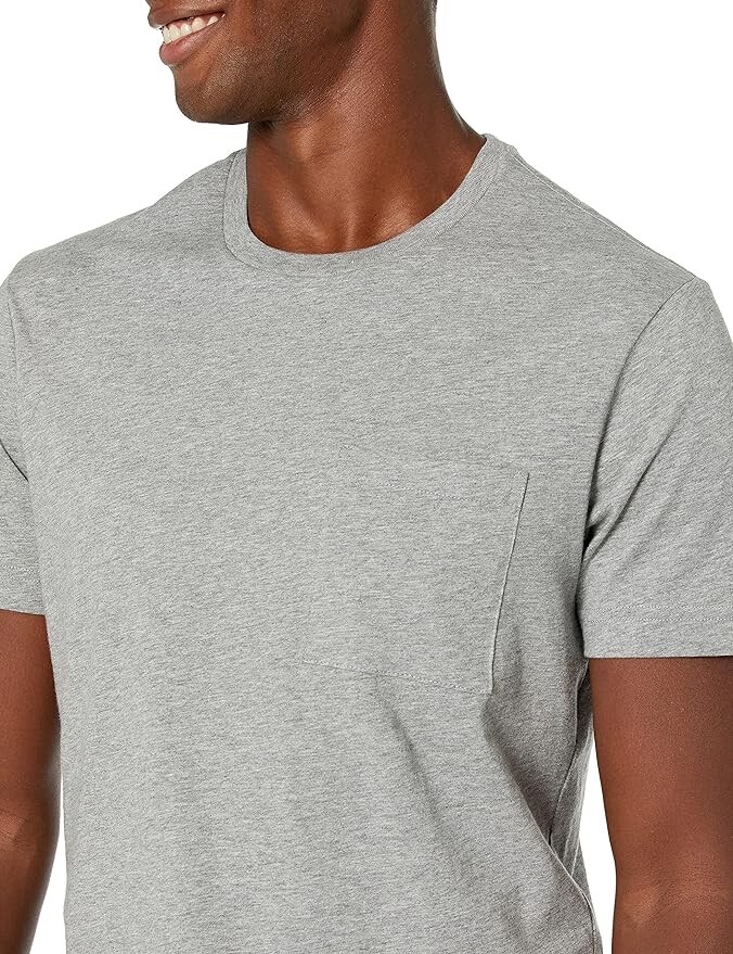 Goodthreads Men’s Slim-Fit Short-Sleeve Cotton Crewneck T-Shirt Dove Gray (M)