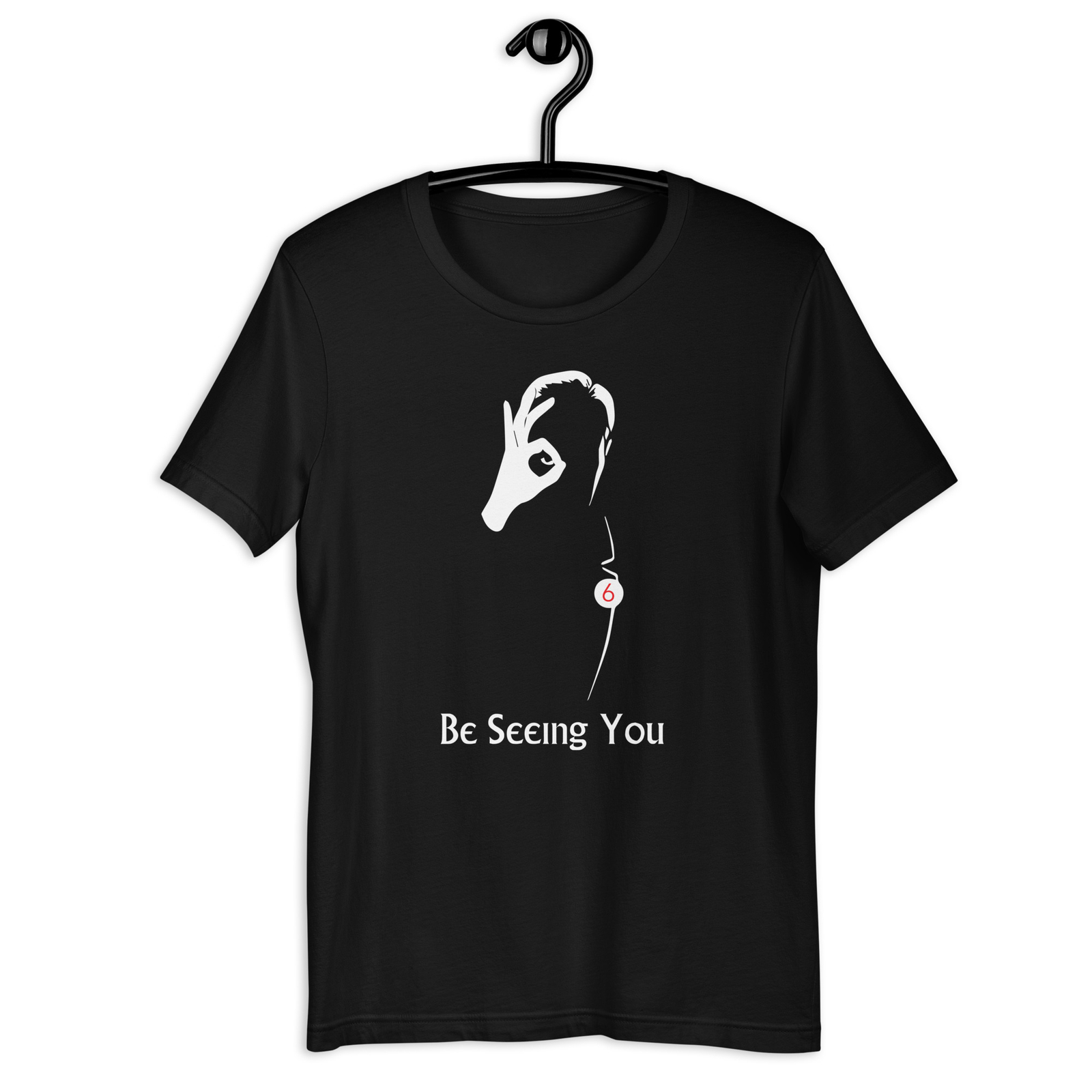 The Prisoner Be Seeing You Old Movie Unisex t-shirt Black & Navy Size S-3XL